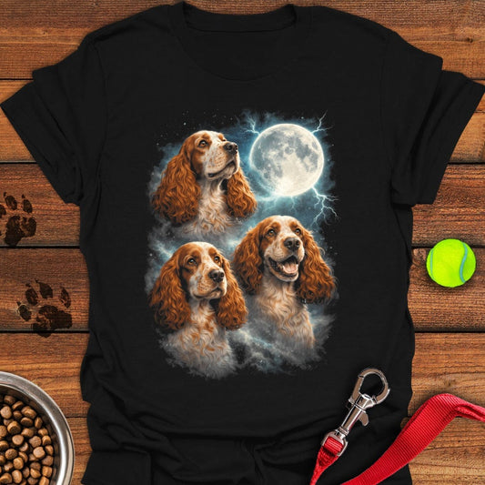 Orange Roan Cocker Spaniel Moon Black