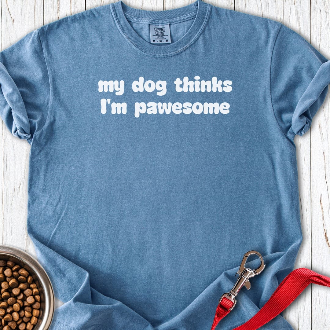 Pawesome Premium Tee Blue Jean