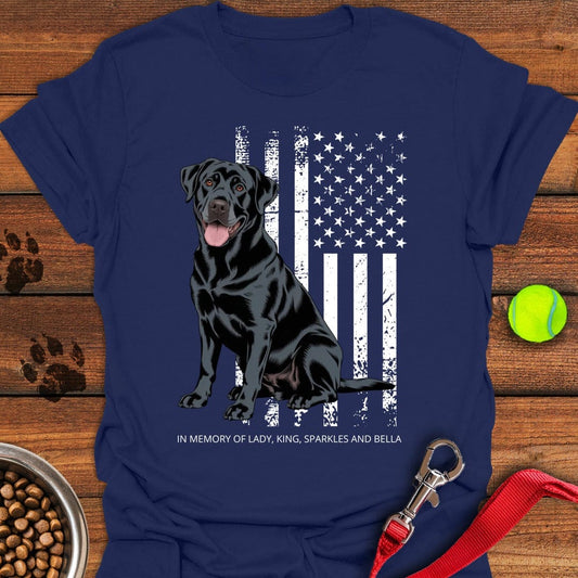 Personalized Black Lab Navy