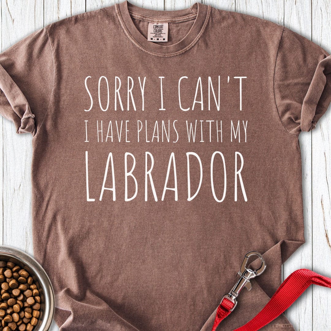 Plans With My Labrador Premium Tee Espresso