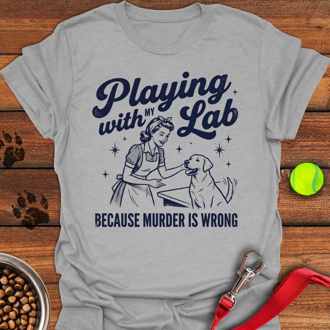 Playing With My Lab Sport Grey