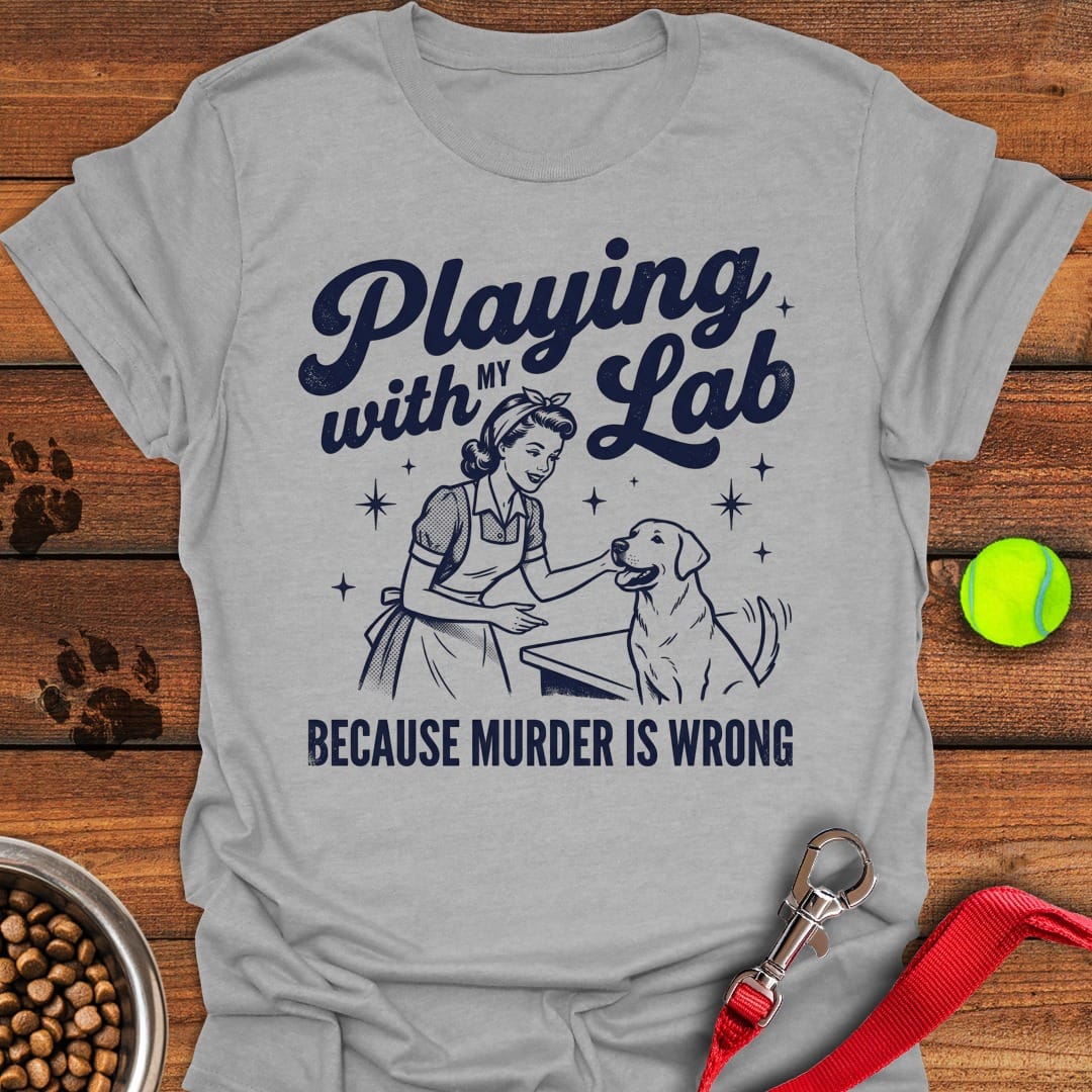 Playing With My Lab Sport Grey