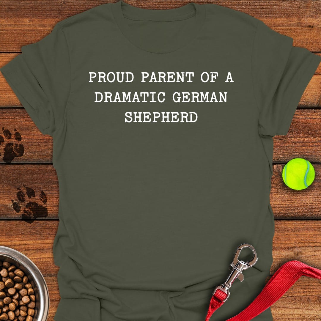 Proud German Shepherd Parent Military Green