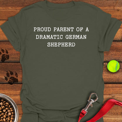 Proud German Shepherd Parent Military Green