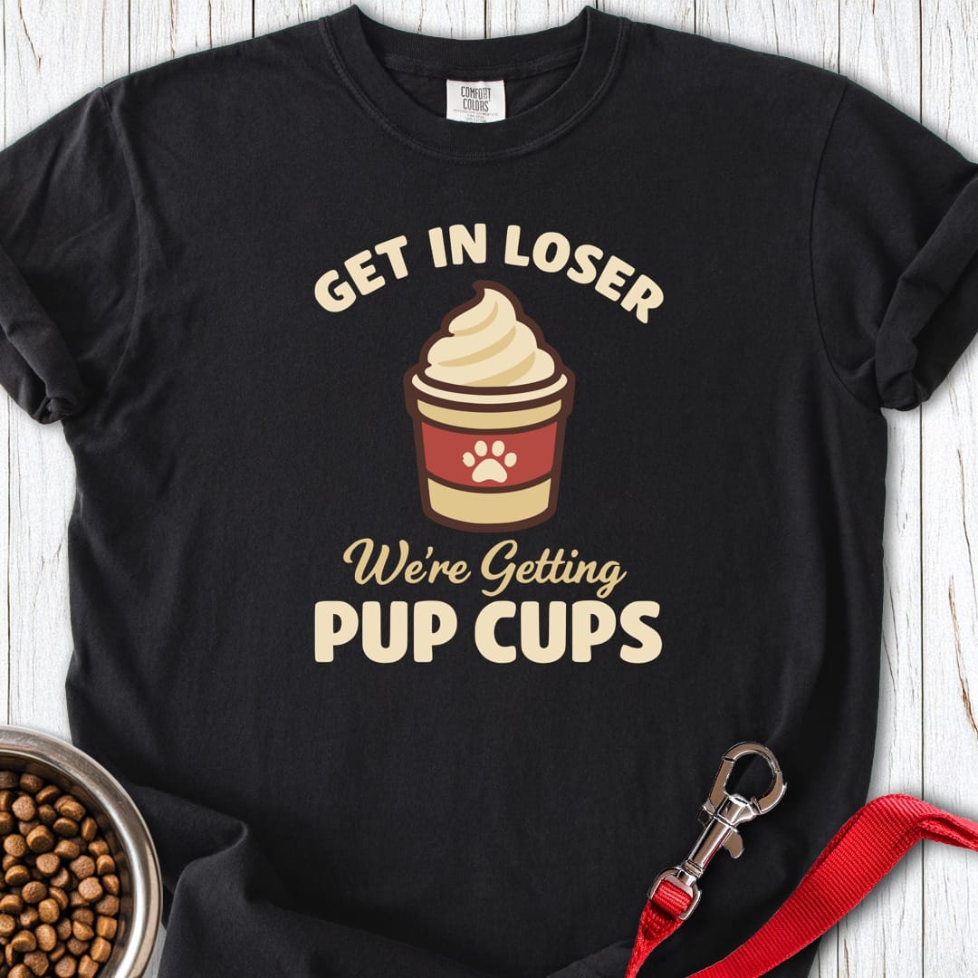 Pup Cups Labrador Premium Tee Black