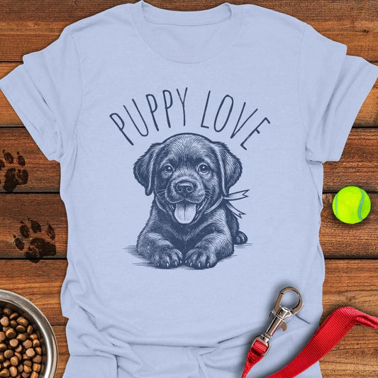 Puppy Love Labrador T-Shirt Light Blue