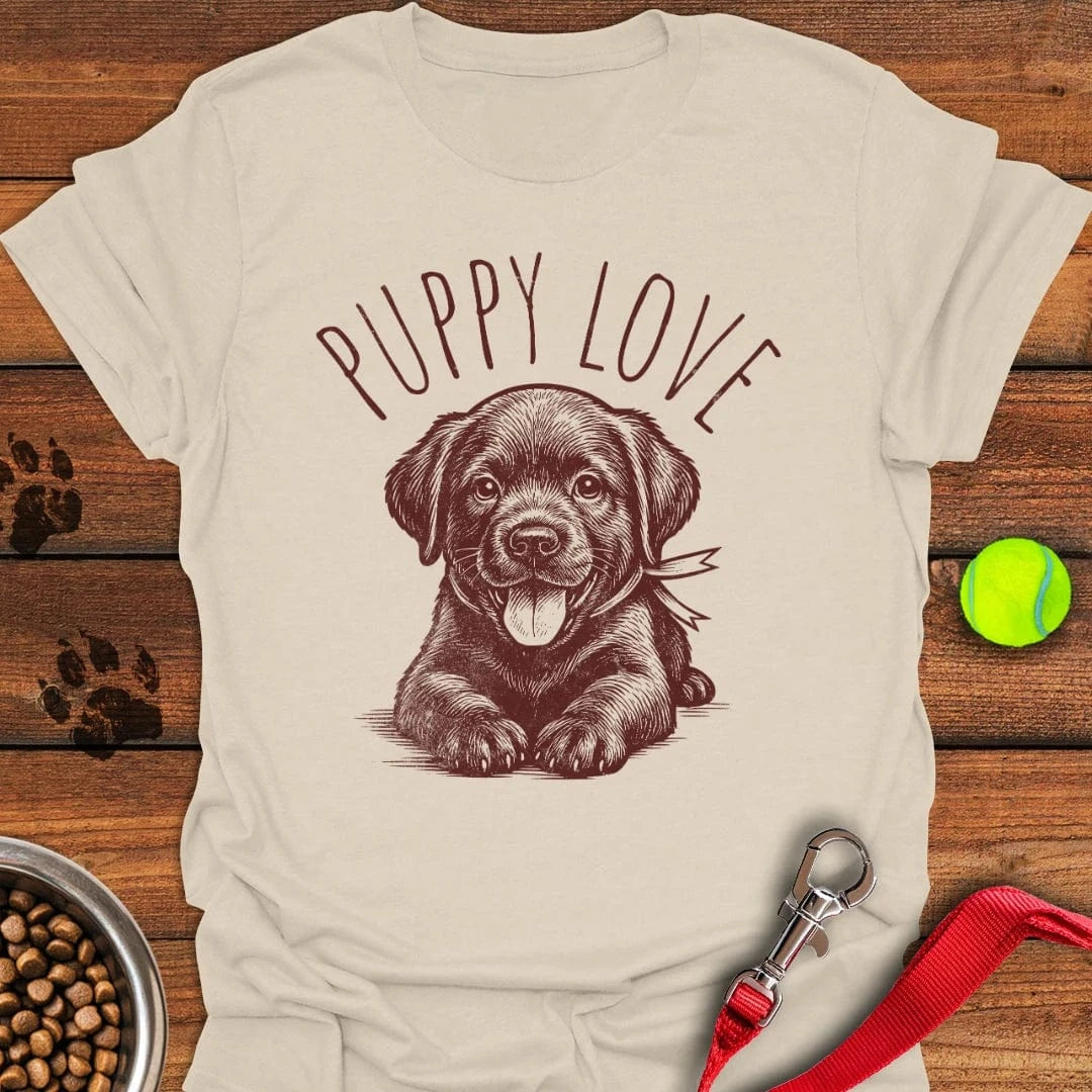 Puppy Love Labrador T-Shirt Natural