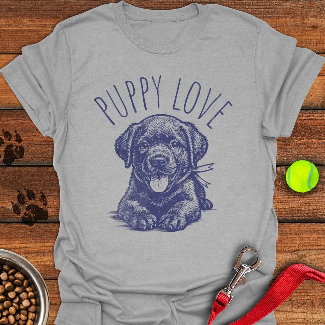 Puppy Love Labrador T-Shirt Sport Grey