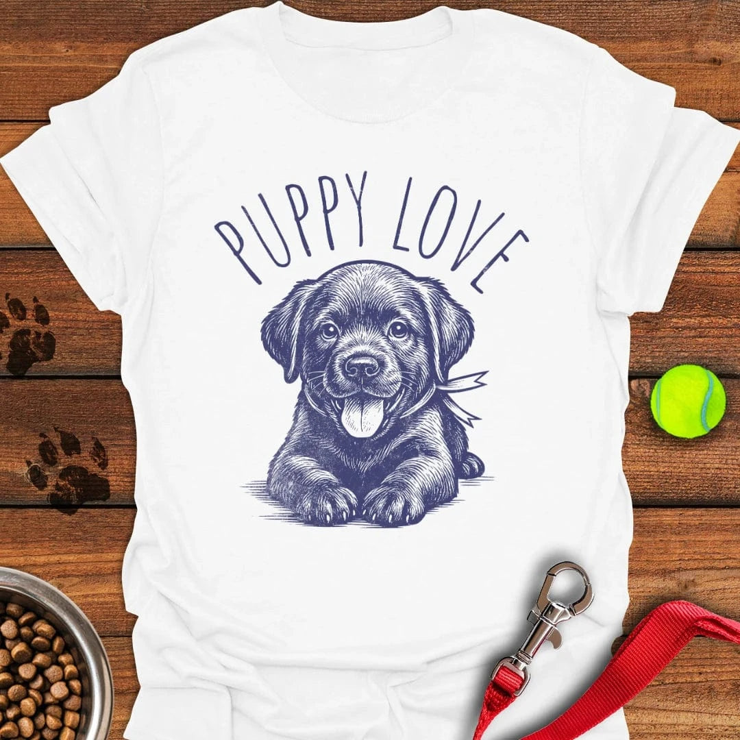 Puppy Love Labrador T-Shirt White