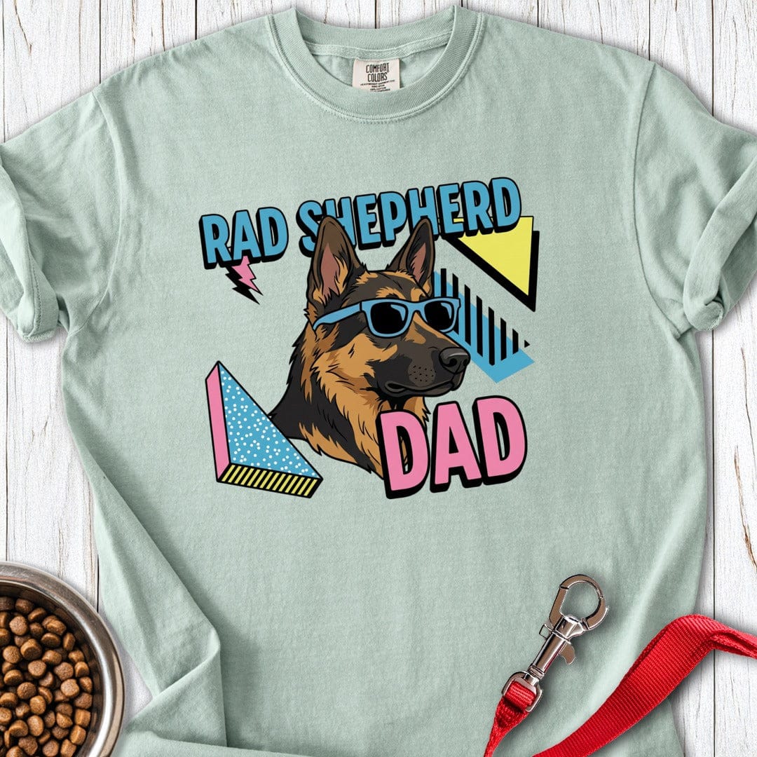 Rad 90's German Shepherd Dad Premium Tee Bay