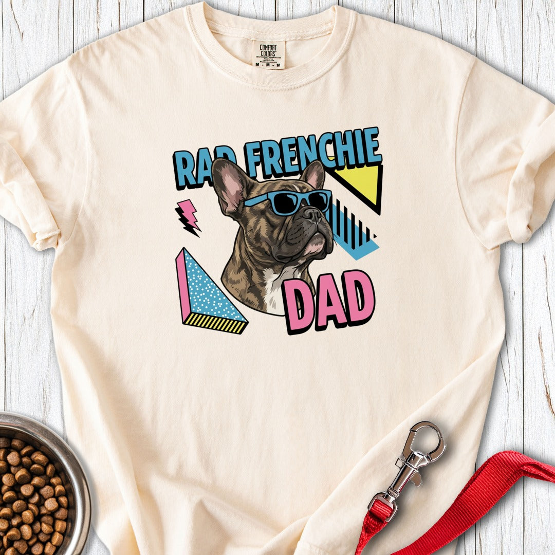 Rad Brindle Frenchie Dad Premium Tee Ivory