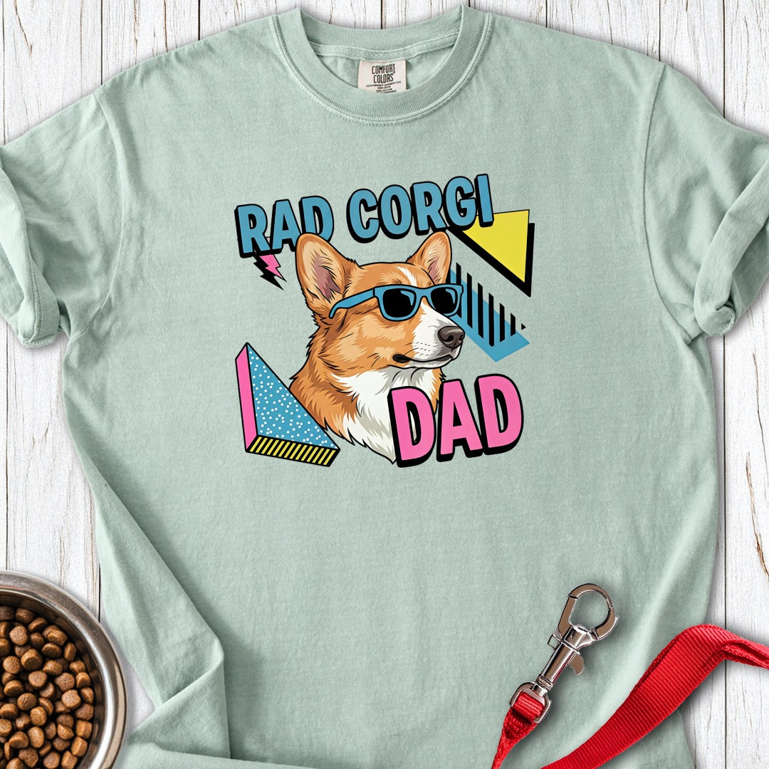 Rad Corgi Dad Premium Tee Bay