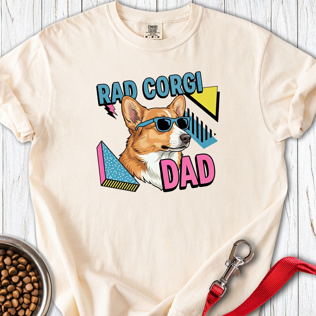 Rad Corgi Dad Premium Tee Ivory
