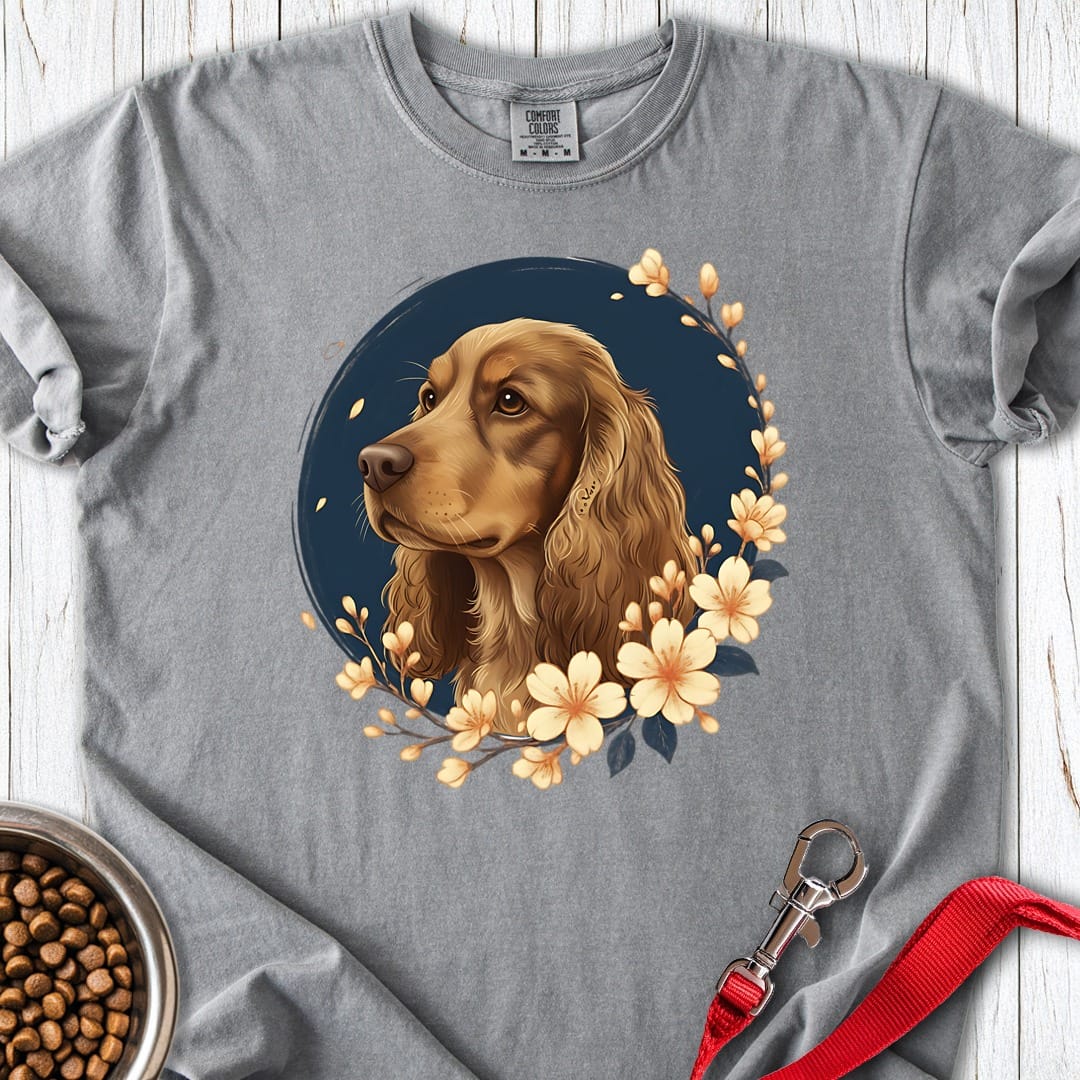 Red Cocker Spaniel Premium Tee Grey