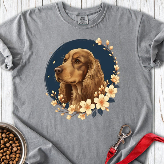 Red Cocker Spaniel Premium Tee Grey