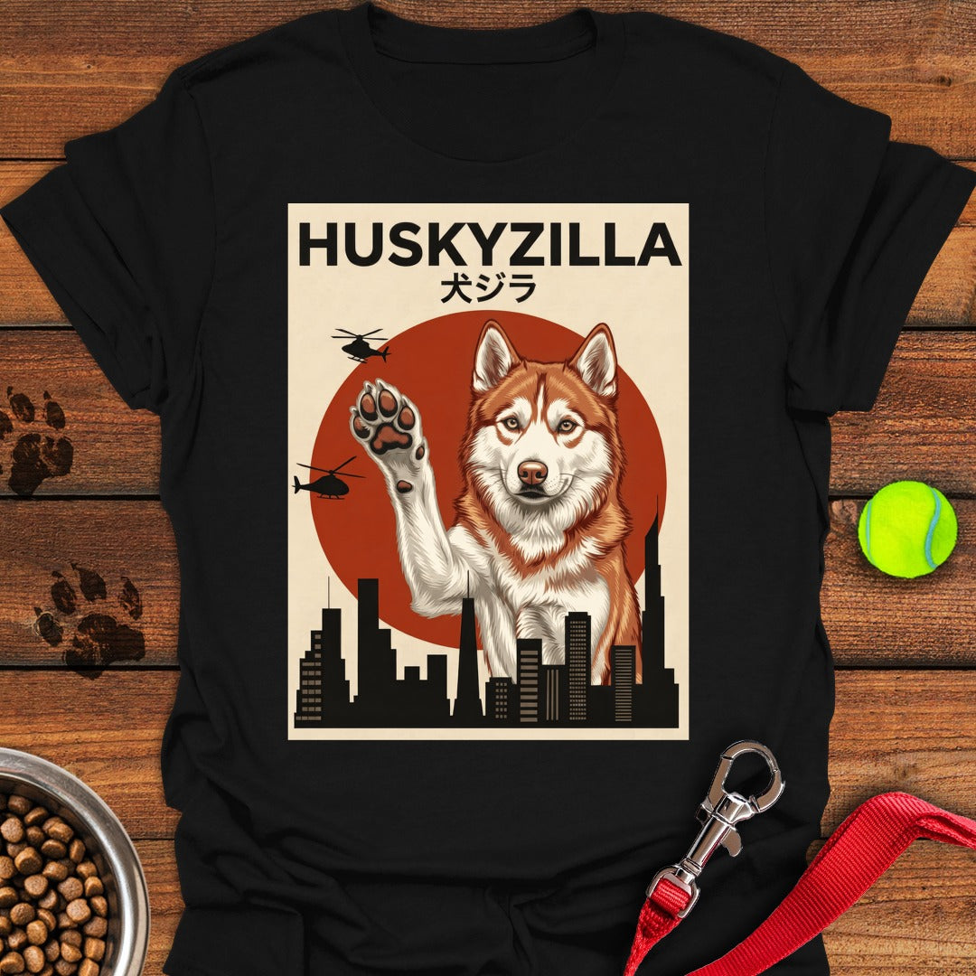 Red and White Husky Huskyzilla Black