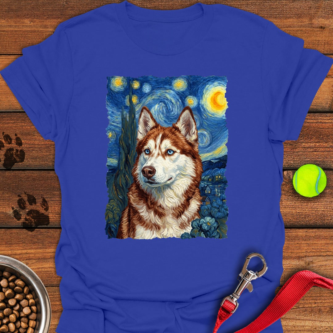 Red and White Husky Van Gogh Royal