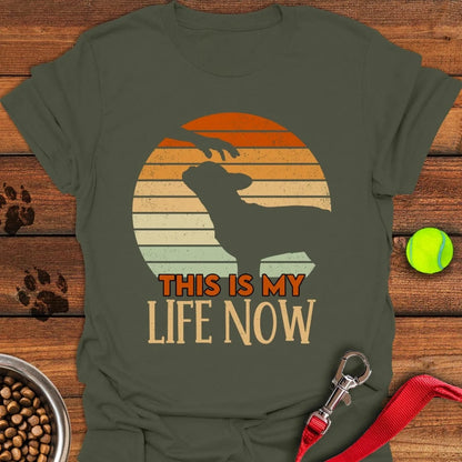 Petting French Bulldogs T-Shirt Military Green