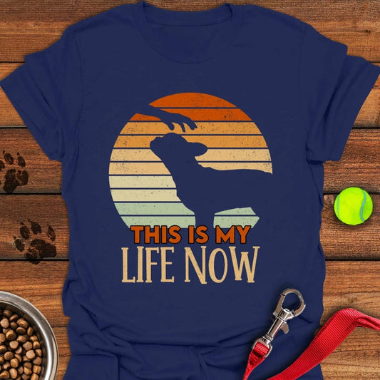 Petting French Bulldogs T-Shirt Navy