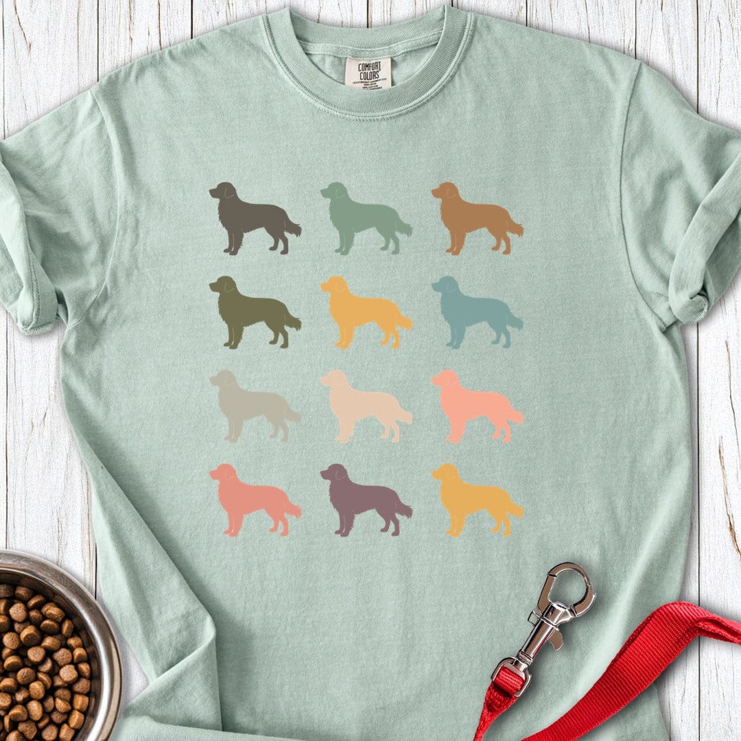 Retro Golden Retrievers Premium Tee Bay