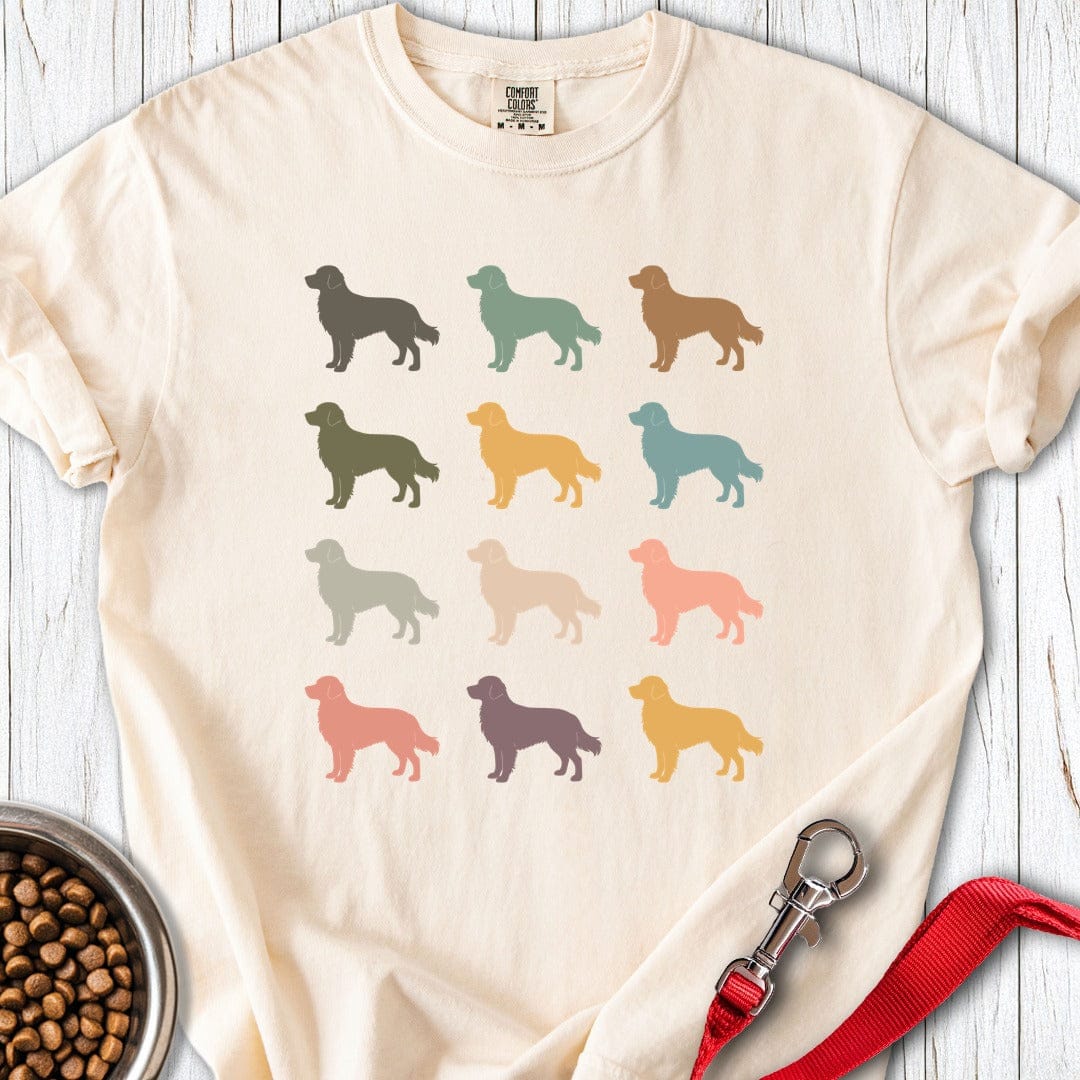 Retro Golden Retrievers Premium Tee Ivory