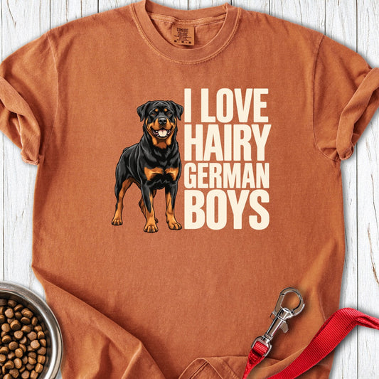 Rottweiler Hairy German Boys Premium Tee Yam