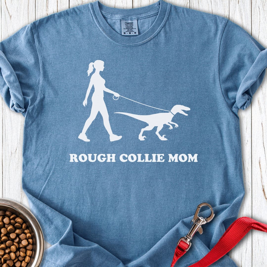 Rough Collie Mom Premium Tee Blue Jean