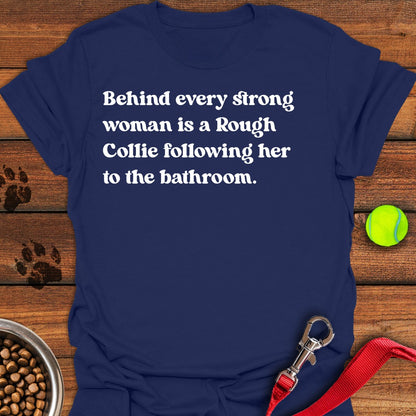 Rough Collie Strong Woman Navy