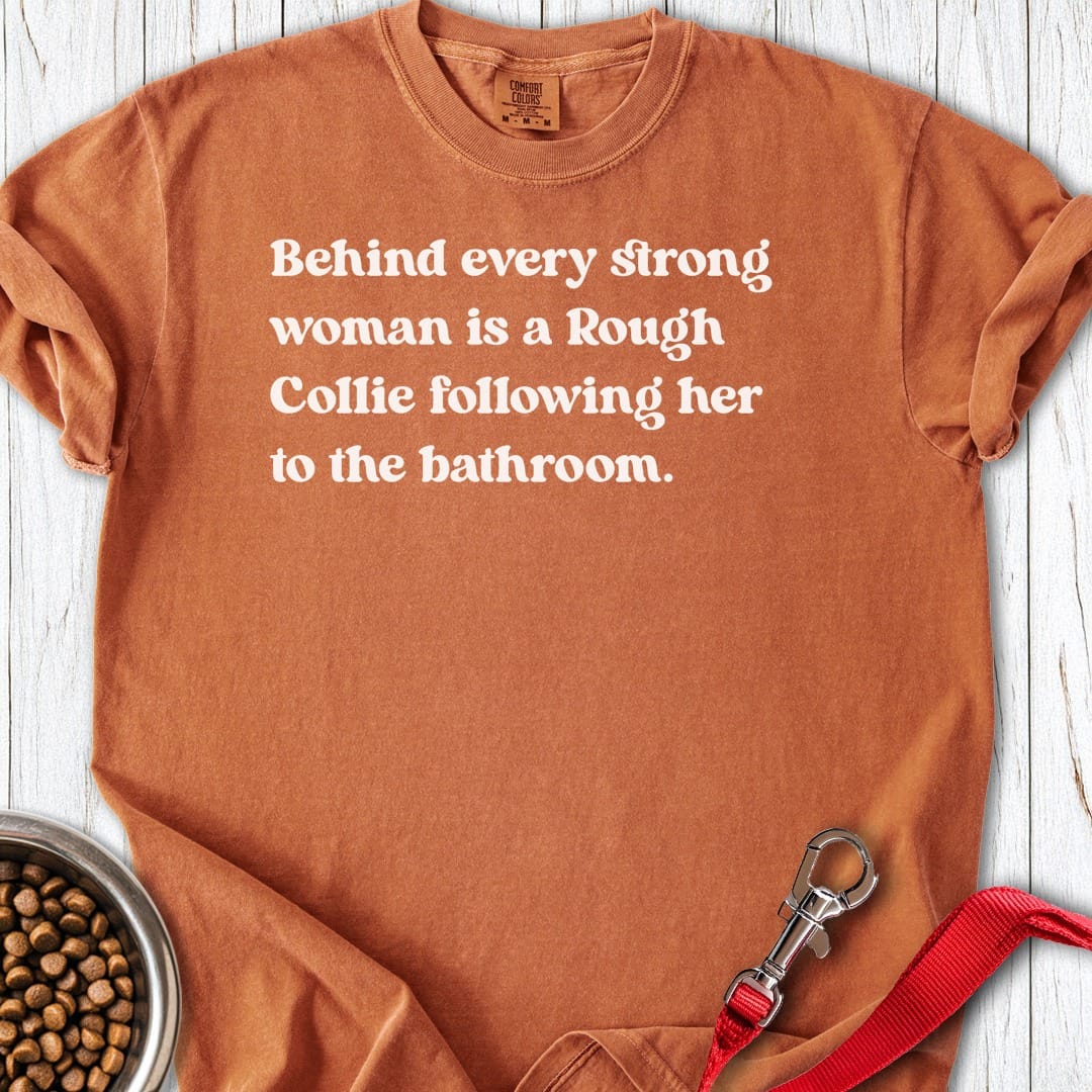 Rough Collie Strong Woman Premium Tee Yam