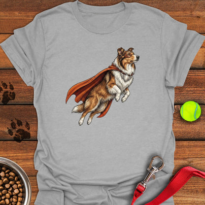 Rough Collie Superhero Sport Grey