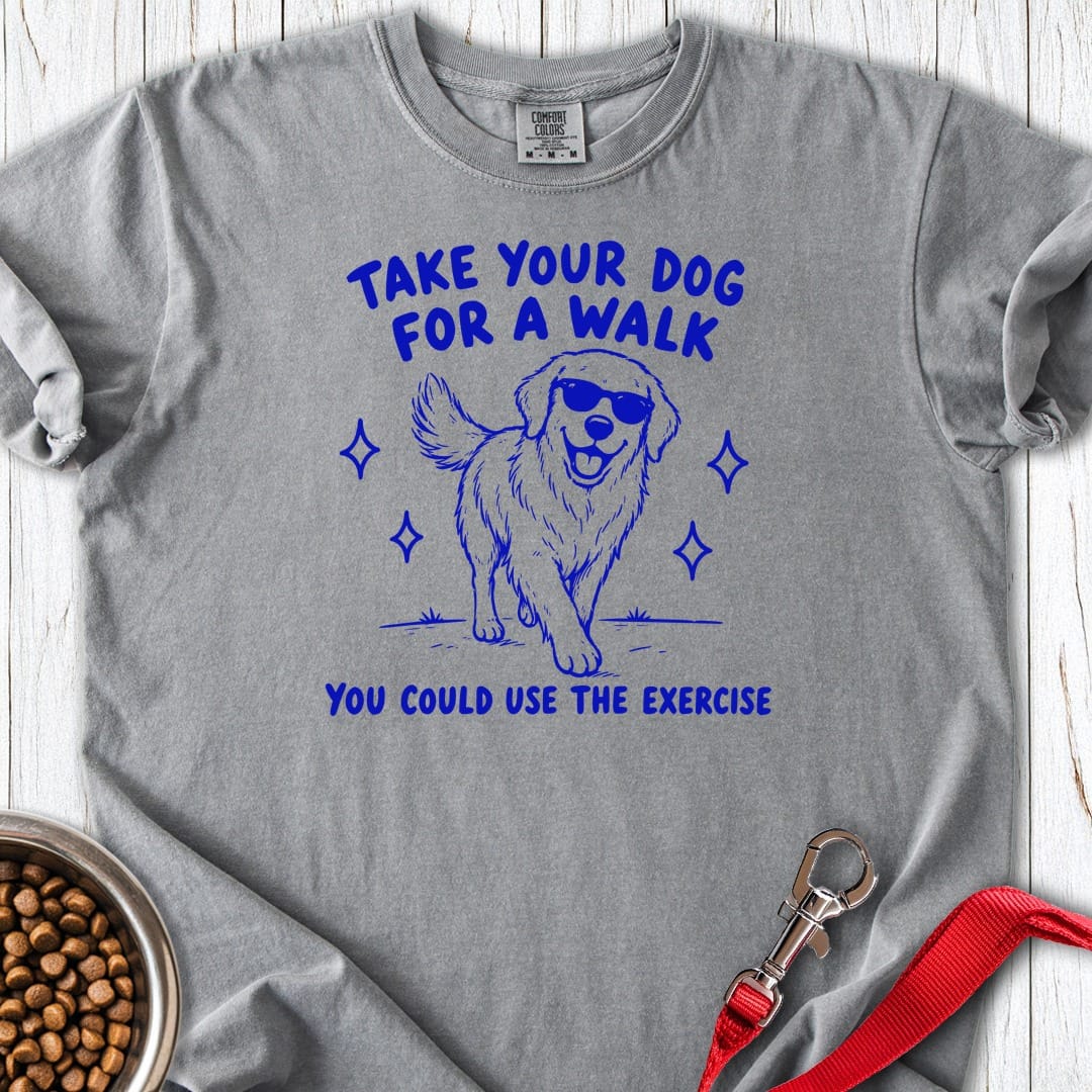 Sarcastic Golden Retriever Premium Tee Grey