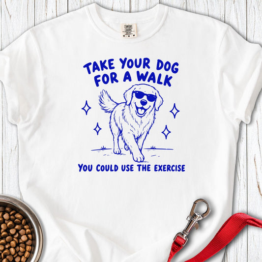 Sarcastic Golden Retriever Premium Tee White
