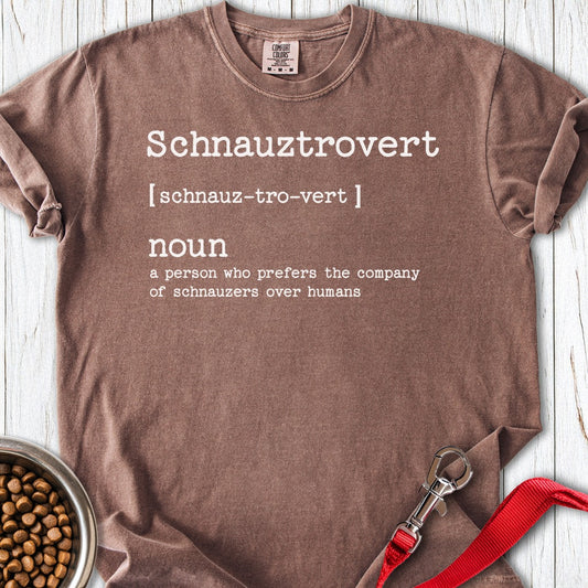 Schnauzer Schnauztrovert Premium Tee Espresso