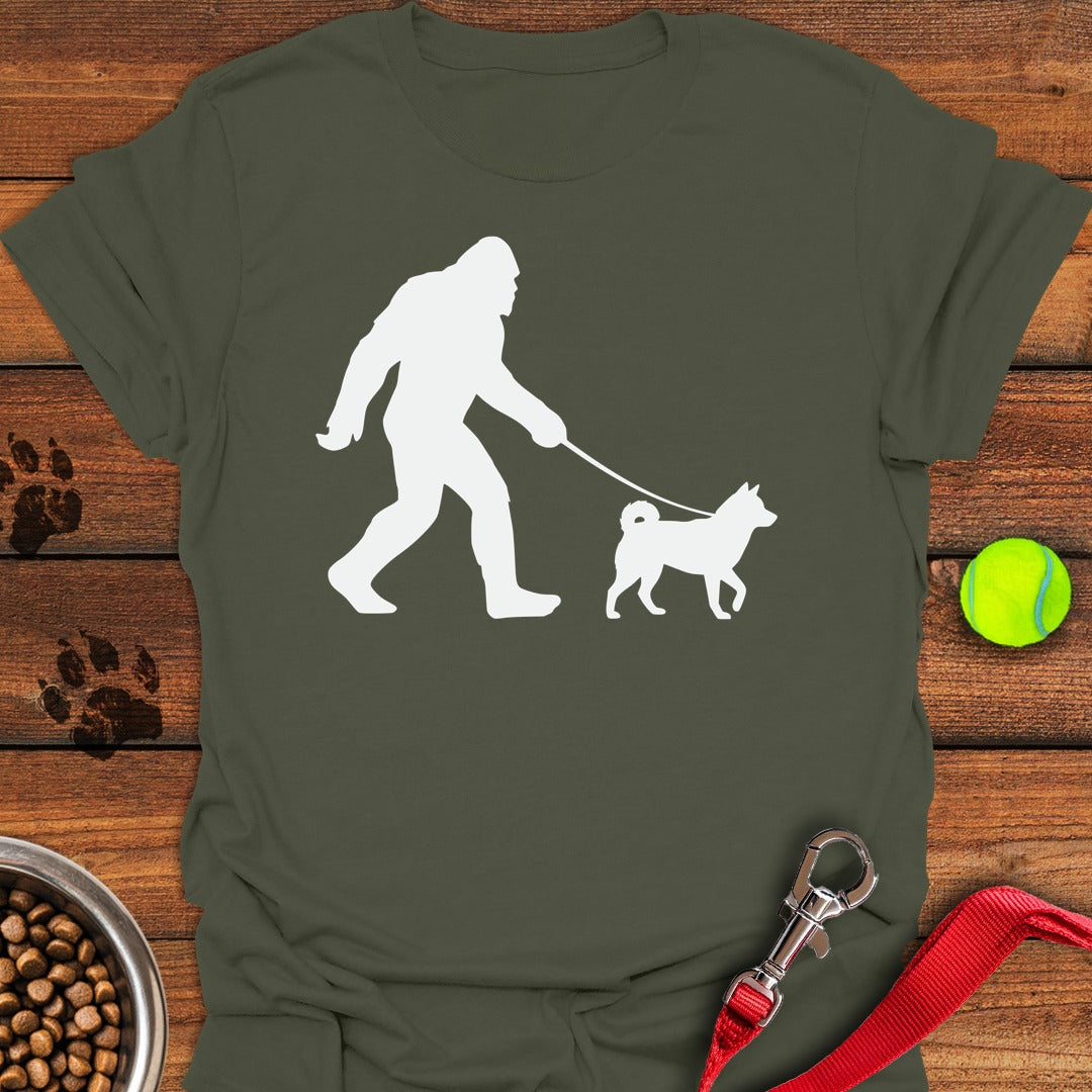 Shiba Inu Bigfoot Military Green