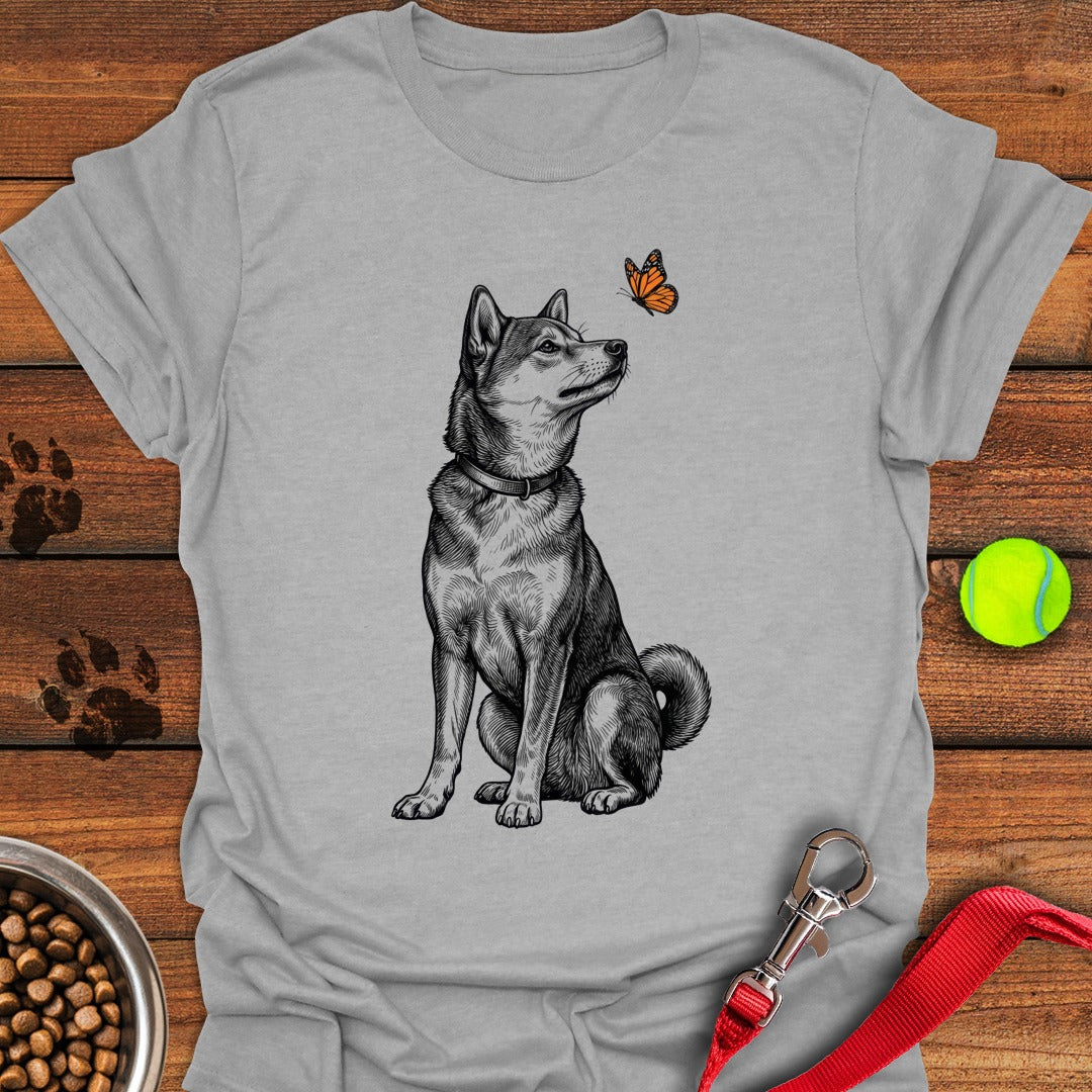 Shiba Inu Butterfly Sport Grey