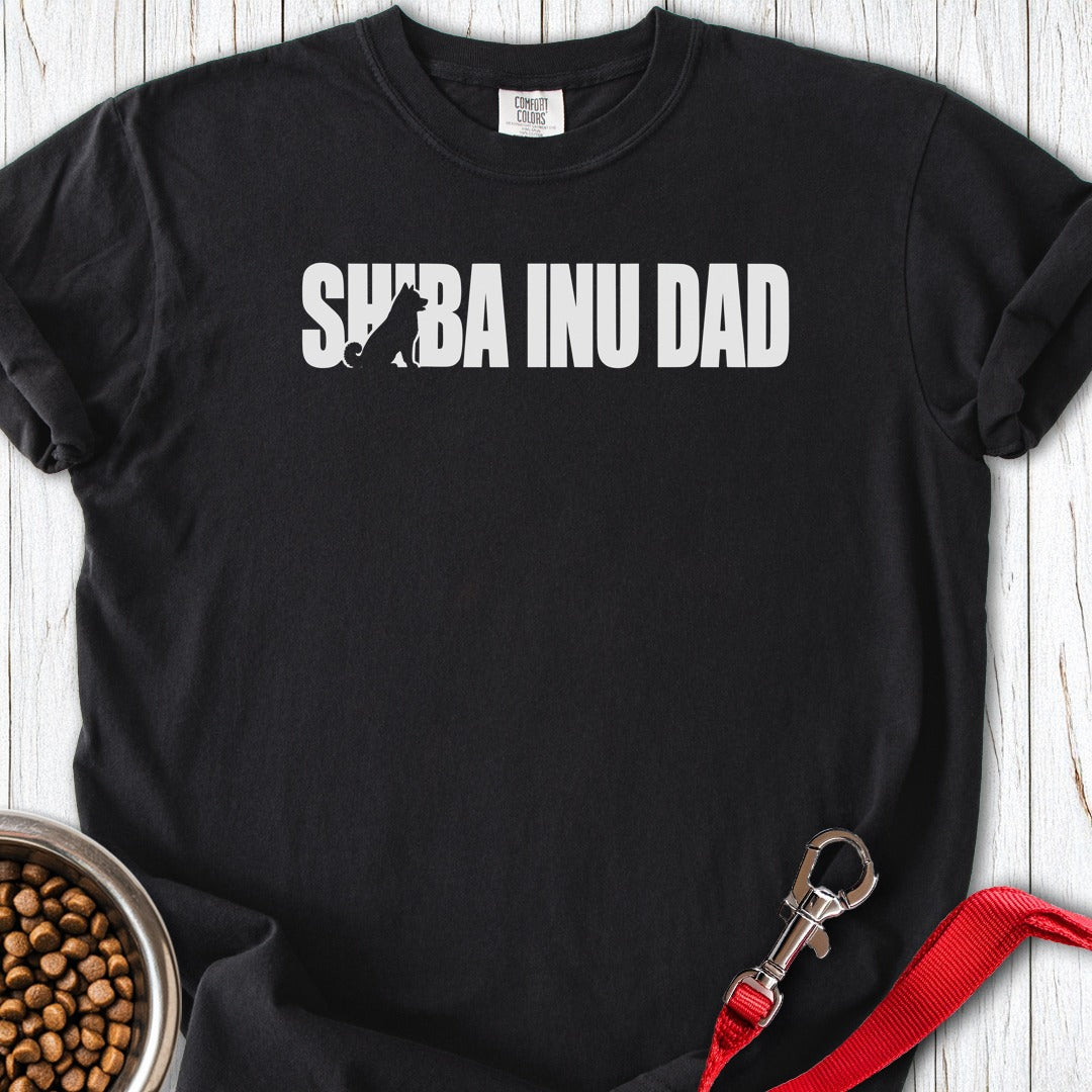 Shiba Inu Dad Premium Tee Black