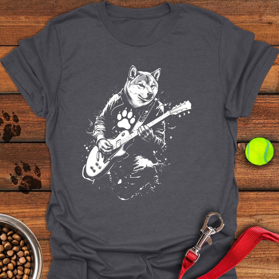 Shiba Inu Guitar Dark Heather
