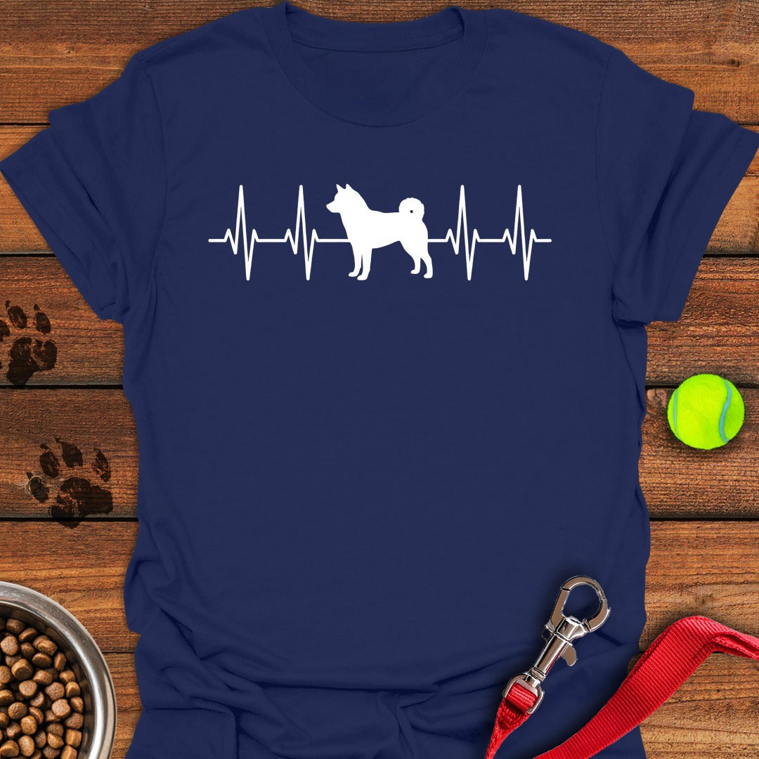 Shiba Inu Heartbeat Navy