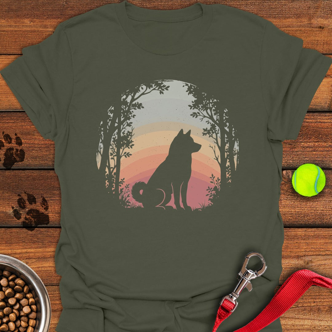 Shiba Inu Nature Military Green