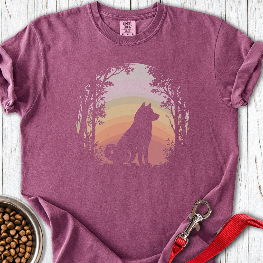 Shiba Inu Nature Premium Tee Berry