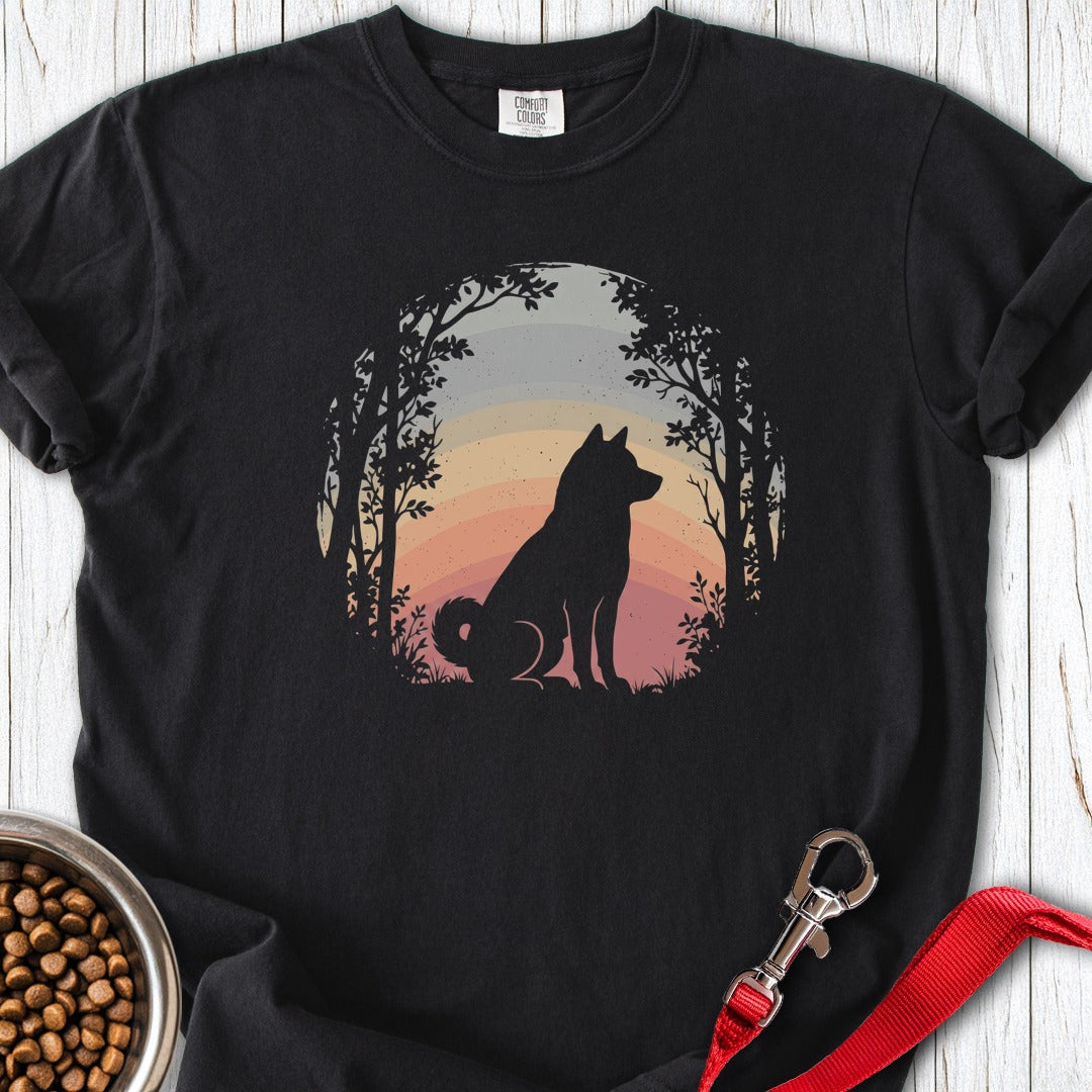 Shiba Inu Nature Premium Tee Black