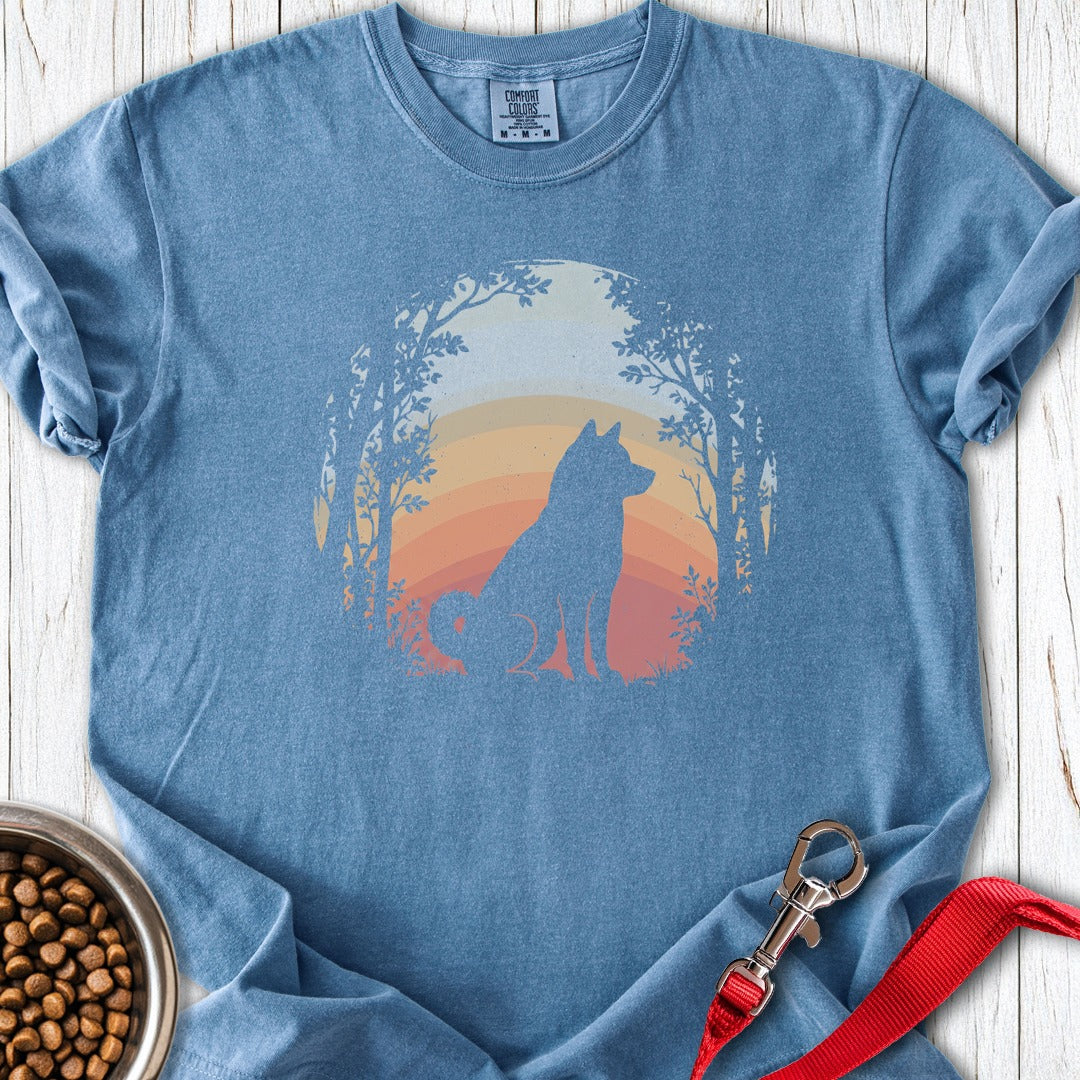 Shiba Inu Nature Premium Tee Blue Jean