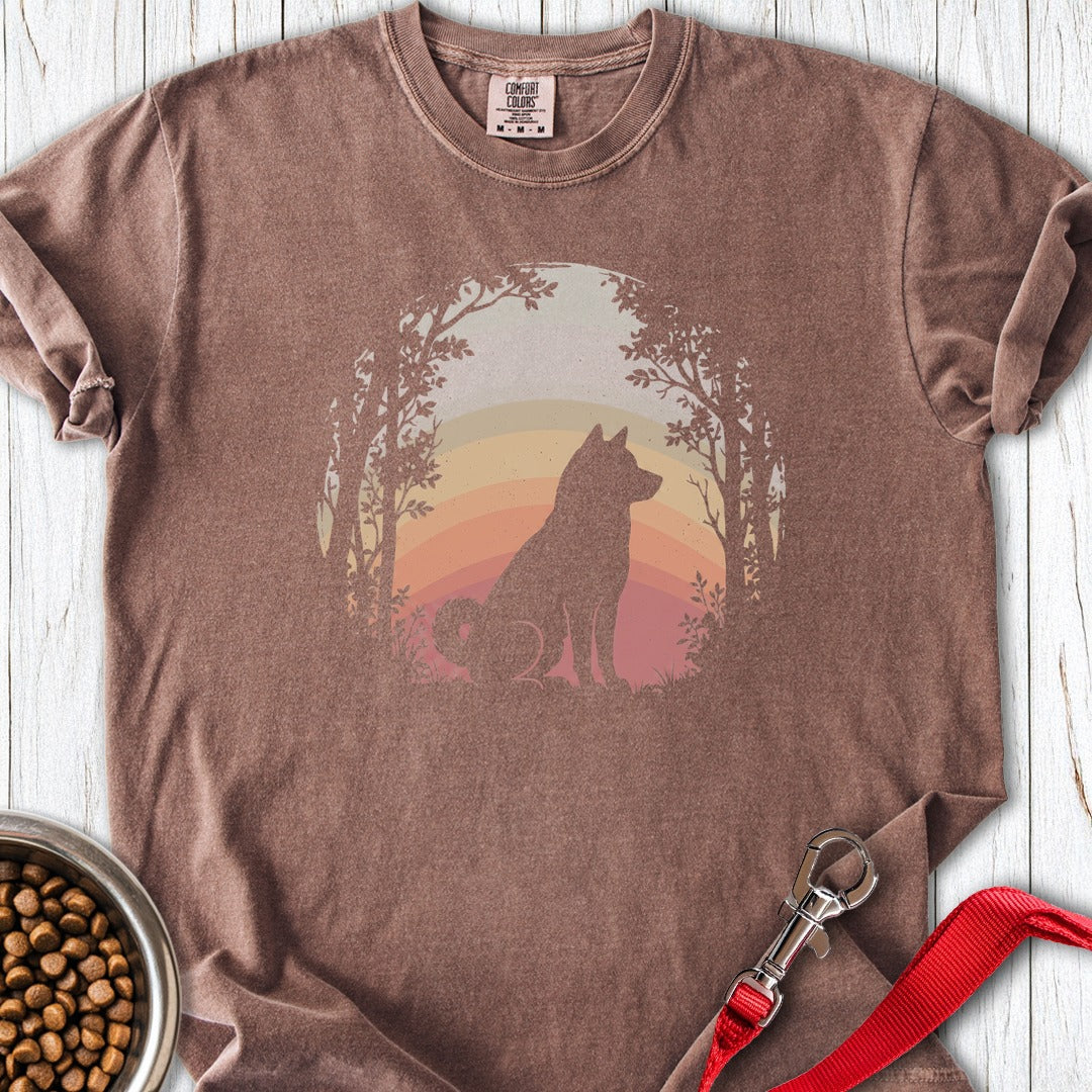 Shiba Inu Nature Premium Tee Espresso