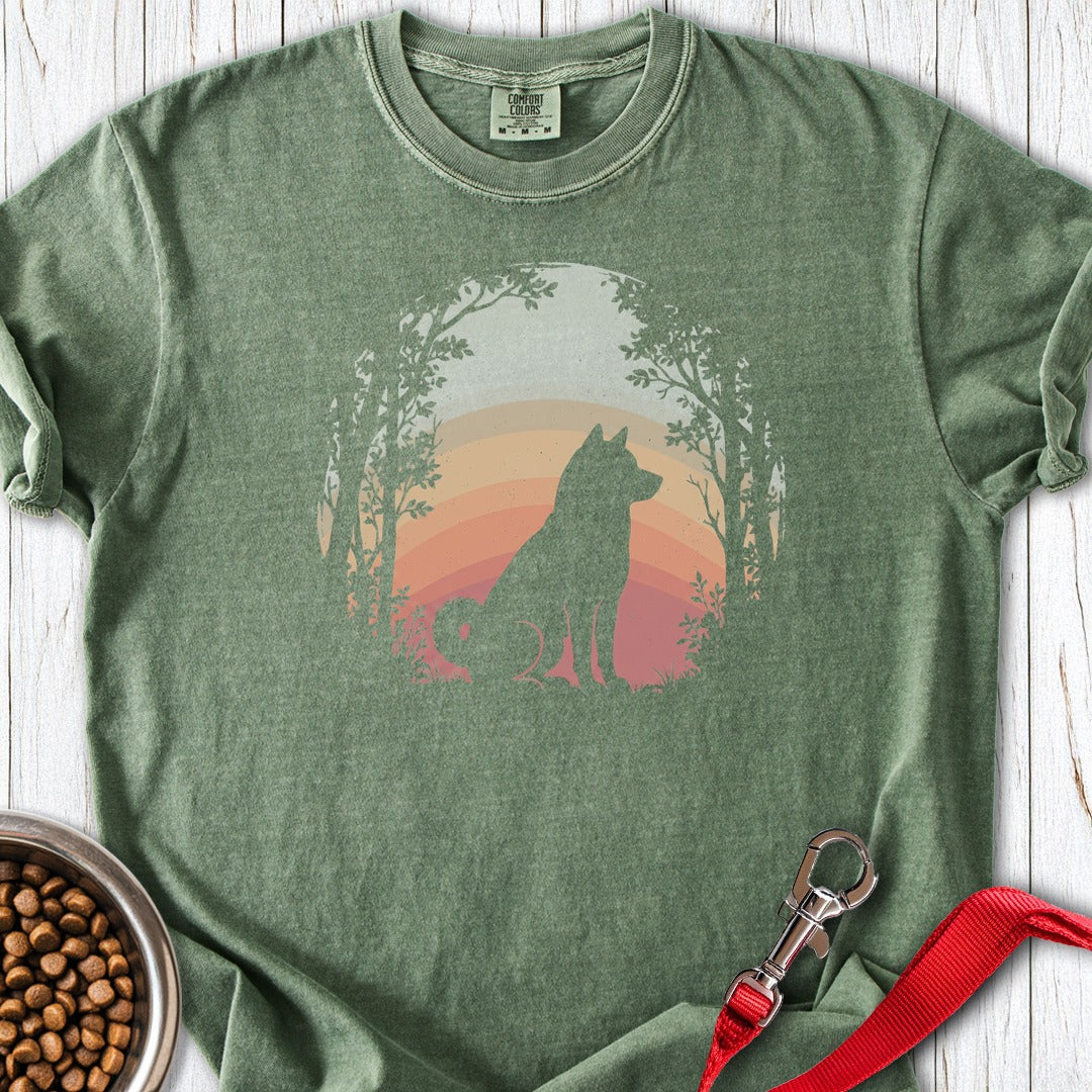 Shiba Inu Nature Premium Tee Moss