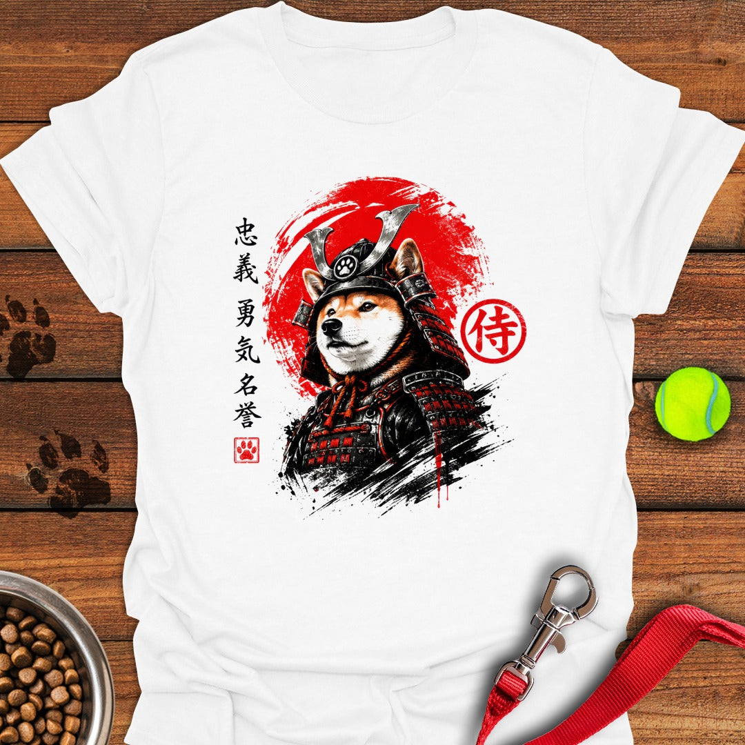 Shiba Inu Samurai White