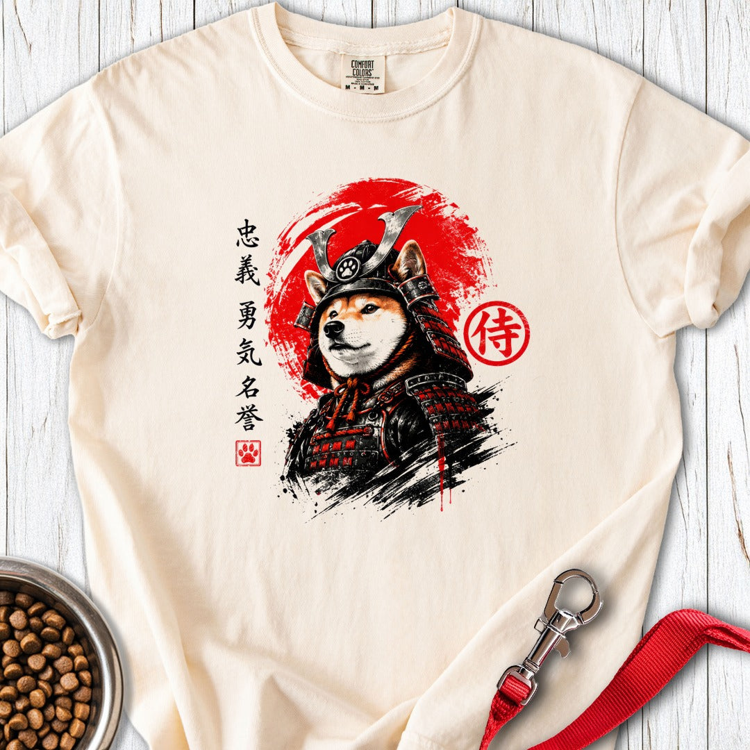 Shiba Inu Samurai Premium Tee Ivory