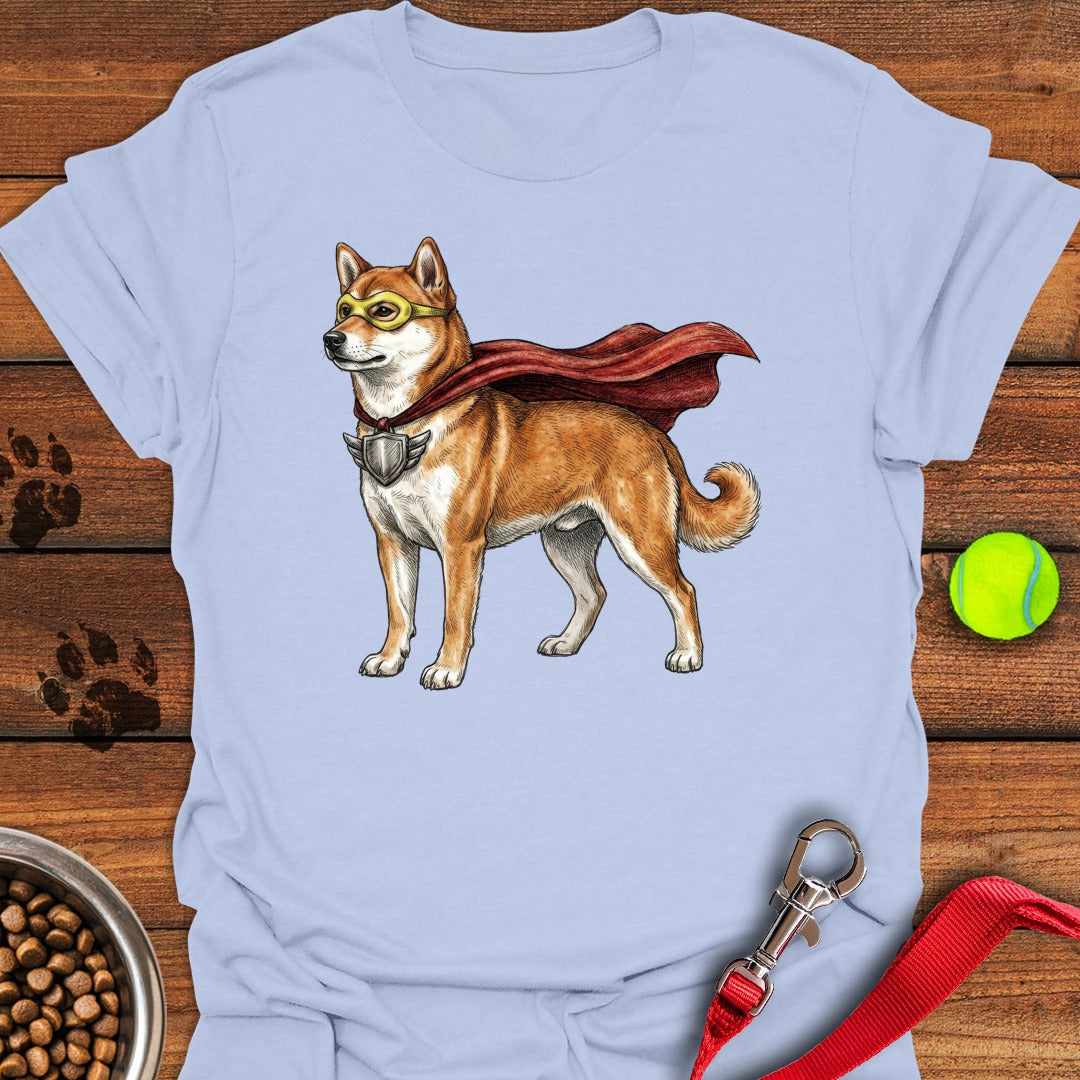 Shiba Inu Superhero Light Blue