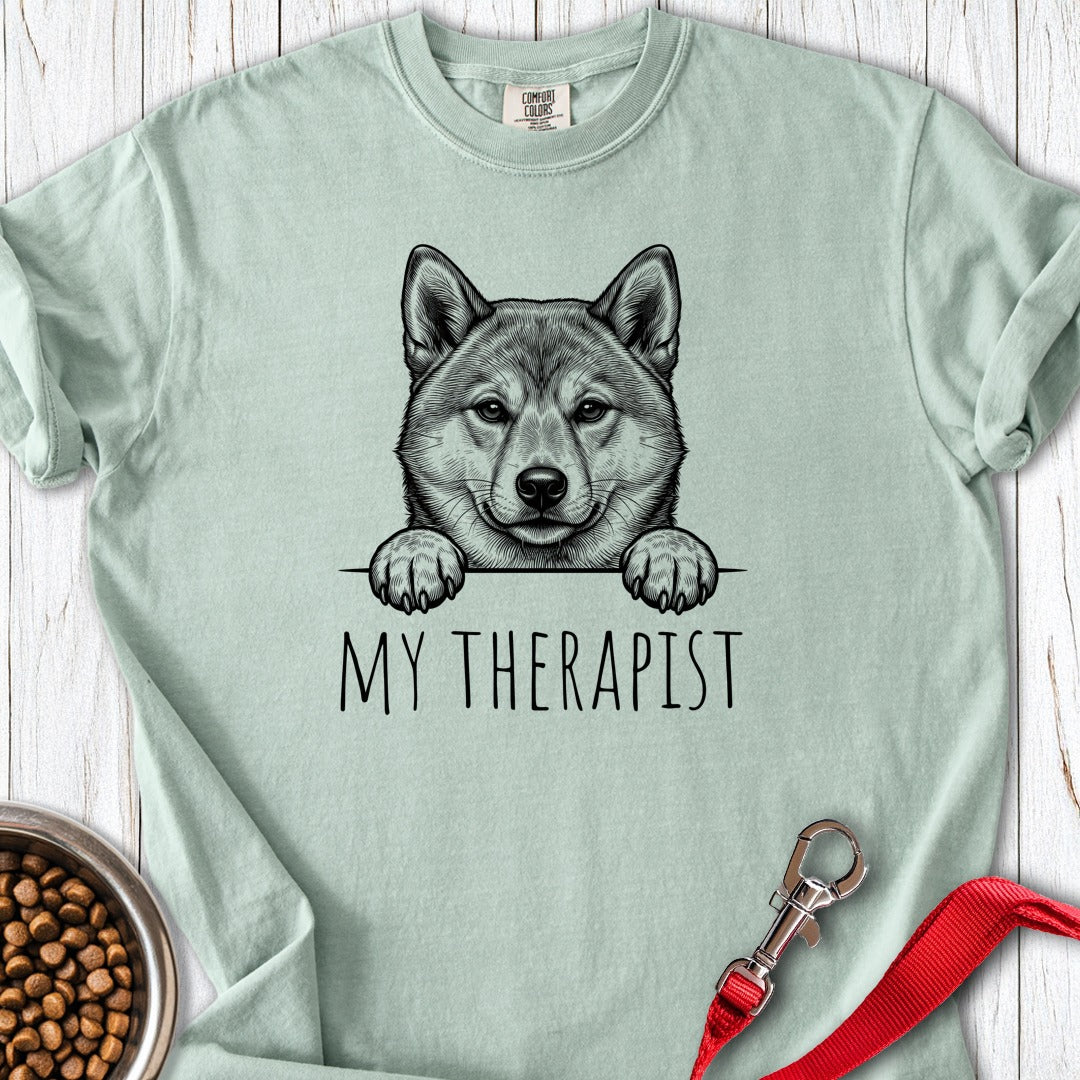 Shiba Inu Therapist Premium Tee Bay