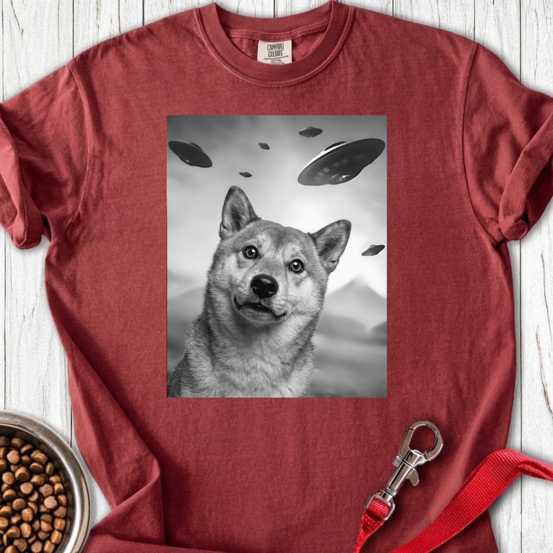 Shiba Inu UFO Premium Tee Brick