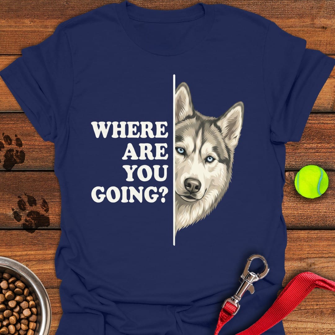Siberian Husky Alert Navy